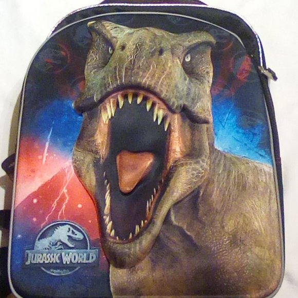 Jurassic World Backpack for Boys Kids ~ Deluxe 3D 16" Jurassic Park Backpack (Ju - Picture 1 of 9